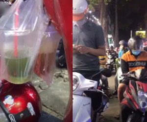 Chờ người yêu đi shopping, thanh niên mang theo cả nước để 'cắm rễ' khiến dân mạng phì cười, nhìn kĩ mới thấy nhiều kẻ cùng cảnh ngộ