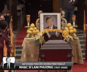 Tang lễ Lam Phương ở Mỹ: Xúc động trước di ảnh của cố nhạc sĩ, NS Hoài Linh có động thái gây chú ý từ Việt Nam