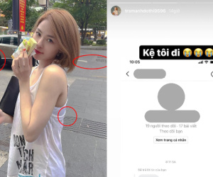 Trâm Anh bị dân mạng vào tận 'nhà' bóc mẽ chuyện photoshop, phản ứng của cô nàng như đã quen với thị phi