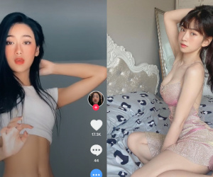 Xuất hiện cô gái giống hệt Hot TikToker Lê Bống, dân mạng đùa rằng đây là phiên bản cao cấp hơn?