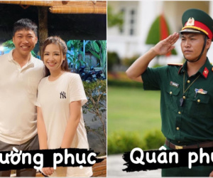 So ảnh thường phục của Mũi trưởng Long, khác một trời một vực với khi mặc quân phục