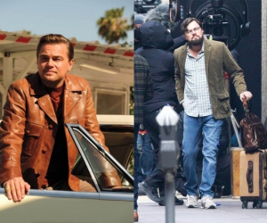 Leonardo DiCaprio béo ú, râu ria xồm xoàm trên phim trường mới