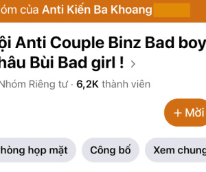 Bất ngờ group anti Châu Bùi - Binz hơn 6 ngàn thành viên: Khi anti thì không cần lý do