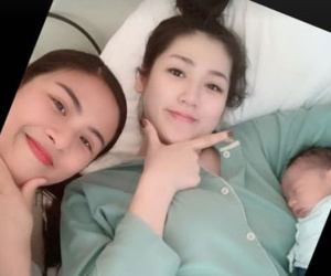 Hé lộ hình ảnh Á hậu Dương Tú Anh khi vừa mới sinh con
