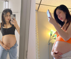 Bất chấp chuyện bầu bì, hội gái đẹp đã xinh lại càng thêm xinh