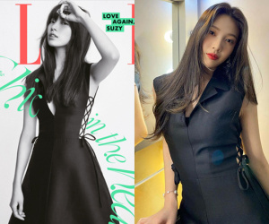 Cùng là váy Dior xẻ sâu hoắm: Suzy chỉ khâu sương sương, Joy mới mạnh tay khâu tiệt váy cho 'kín cổng cao tường'