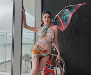 Hở bạo 'át' dàn sao Việt khi đu trend quấn khăn nhưng Lương Thuỳ Linh lại chưa phải người mặc đẹp nhất