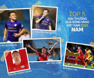 Tối nay sẽ diễn ra Gala trao giải Quả bóng vàng Việt Nam 2020