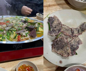 Háo hức đi ăn lẩu lòng bò vì quảng cáo hấp dẫn, cô gái Hà Nội phát hoảng vì miếng nầm đổi màu xanh tím thâm, song giải thích của quán khiến cô nàng ngơ ngác