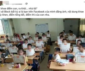 Mùa khoe bảng điểm lung linh của con lại về khiến dân mạng 'bội thực', 1 ông bố ở TP.HCM mệt mỏi đến mức phải ra thông báo cực rắn như này