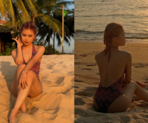 Pháo khoe dáng chuẩn với bikini, dân tình xôn xao 'nhờ vậy mà đỡ lạnh'