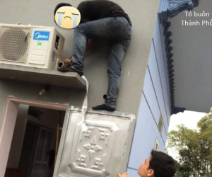 Lần đầu ra mắt nhà bạn gái, nam thanh niên xung phong lắp điều hòa nhưng loay hoay 2 tiếng chưa xong còn phải nhờ...giải cứu
