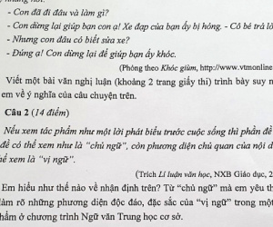Đề Văn lớp 9 'gây lú' vì quá khó, dân tình đọc xong choáng nặng vì không hiểu gì!