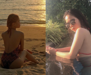 Đọ ảnh bikini của Pháo và Tlinh: Rap xịn rồi còn dáng ai hơn?