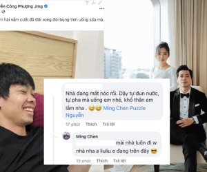 Công Phượng bị bạn trêu 'nhà mất nóc' và câu đáp trả 'đanh thép' nhưng không kém phần lãng mạn của Viên Minh khiến dân tình phát sốt