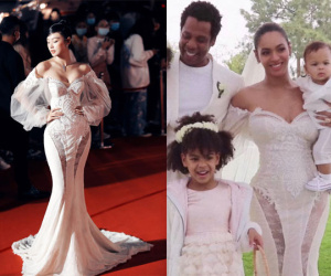Minh Hằng khoe dáng nuột trong chiếc váy 350 triệu, ai ngờ đó chính là váy cưới của Beyoncé
