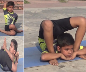 Video: Xem thần đồng yoga 8 tuổi dễ dàng thực hiện các động tác cực khó