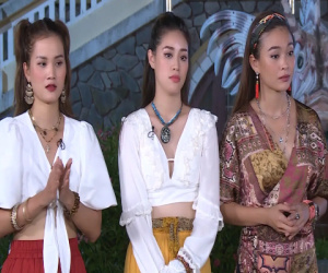 Mâu Thủy - Hương Ly khó chịu vì Hoàng Thùy cãi ngang trên sóng truyền hình