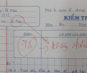 Giáo viên trừ thẳng tay từ 7,5 xuống 0 điểm, đọc lý do mà chỉ biết ngậm ngùi: Không chịu cũng phải chịu thôi!