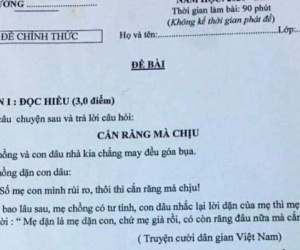 Giáo viên ở Gia Lai ra đề Ngữ văn có nội dung nhạy cảm