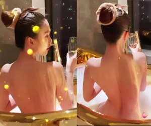 Ngọc Trinh khoe khoảnh khắc ngâm mình trong bồn tắm dát vàng, body quyến rũ cùng vòng eo con kiến khiến dân tình xuýt xoa