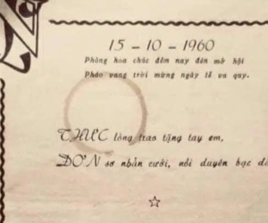Thú vị menu đám cưới tại Chợ Lớn năm 1960, đọc một lượt thì thành bài thơ, nhưng tên riêng từng món lại là lời chúc phúc dành cho cô dâu, chú rể