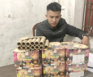 Khởi tố thanh niên đi bán pháo và đốt pháo ở Hà Tĩnh