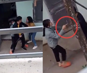 Xôn xao màn đánh ghen cuối năm đầy kịch tính của hai mẹ con, 'tiểu tam' cố thủ trong nhà và pha xử lý 'mạnh bạo' của cô con gái