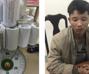 Người đàn ông tự sản xuất pháo để bán