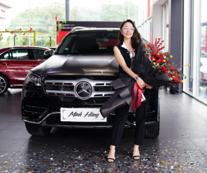 Diễn viên Minh Hằng tậu Mercedes GLS 450 giá 5 tỷ đồng chơi Tết, có một chi tiết khác biệt với số đông