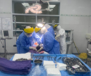 Sản phụ mắc Covid-19 sinh mổ