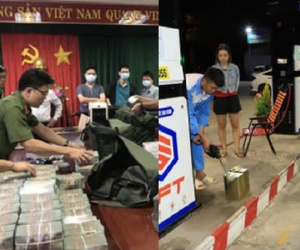 Thu giữ 100 tỉ tiền mặt, gần 50 sổ đỏ trong đường dây xăng giả cực lớn: 4 máy đếm tiền 5 tiếng mới xong