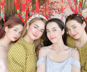 Màn đọ sắc gia đình gây sốt đầu năm: Nhã Phương visual lên hương, cùng hội chị em toàn mẹ bỉm 'bùng nổ' gen trội