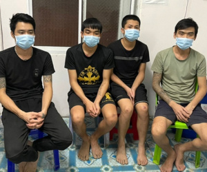 Bơi qua sông từ Campuchia về Việt Nam, 4 thanh niên bị bắt giữ