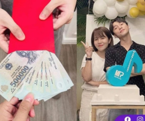 Dân mạng xuýt xoa bức ảnh 'Sếp nhà người ta' Sơn Tùng M-TP lì xì nhân viên 5 triệu, nhưng thực tế số tiền còn lớn hơn?