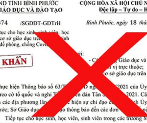 Bình Phước điều tra vụ giả mạo công văn hoả tốc cho học sinh nghỉ đến 14/3