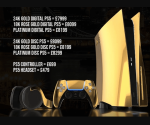 Phát thèm với phiên bản PlayStation 5 mạ vàng 18 cara trị giá tới 500 ngàn USD của Caviar