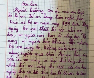 Bài văn tả bố làm kiến trúc sư bị khách chê xấu với câu chốt hạ trở thành pha bẻ lái của năm