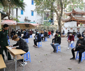 Xét nghiệm Covid-19 cho tân binh thủ đô