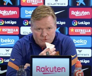 HLV Koeman chảy máu mũi giữa buổi họp báo, CĐV Barca lo lắng