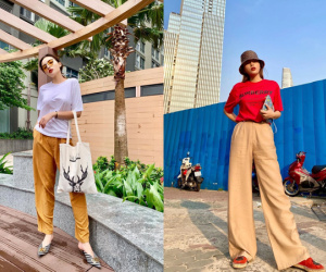 Hoa hậu Kỳ Duyên là chuyên gia mặc quần dài, đi giày thấp nhưng toàn là những combo hack dáng đỉnh cao