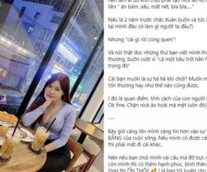 Bạn gái nóng bỏng của Đặng Văn Lâm viết 'văn tế' đáp trả kẻ khẩu nghiệp nói cô 'ăn bám, mất nết'