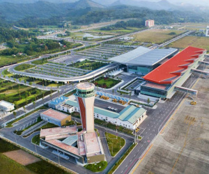 Bên trong nhà ga quốc tế Vân Đồn ngày đầu đón khách sau phong tỏa