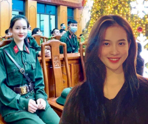 Nữ tân binh Yên Bái lên đường nhập ngũ, nhan sắc thu hút mọi ánh nhìn