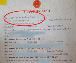 Sinh con vào đúng mùa cách ly, mẹ trẻ ngã ngửa khi chồng đi làm giấy khai sinh cho con là NGUYỄN CÔ VY