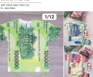 Bán quần áo in hình tiền Việt Nam có thể bị phạt tới 100 triệu đồng