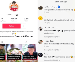 Thanh niên làm review ẩm thực không có tâm, miệng chê đồ ăn nguội xong lại 'thổi lấy thổi để'