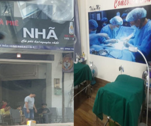 TP.HCM: Phát hiện cơ sở thẩm mỹ trong... quán cà phê!