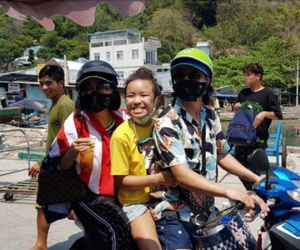 Gia đình NS Việt Hương lái xe máy đi phượt nhưng gây tranh cãi vì 1 chi tiết, chính chủ phải lên tiếng ngay và luôn