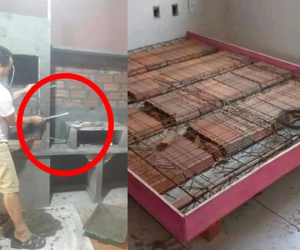 Chiếc tủ giường có 1-0-2 gây bàn tán: Sợ mối mọt nên xây bằng bê tông, nhìn thôi đã thấy chắc chắn!